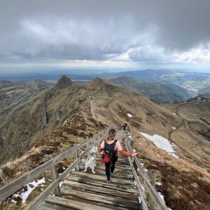 randonnée au Puy de Sancy avec son chien